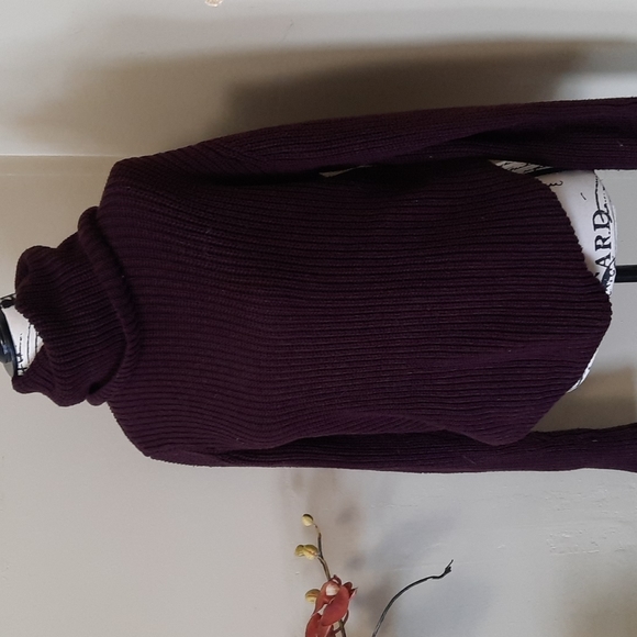 ABERCROMBIE & FITCH Purple Cowl Turtleneck Heavy Sweater Ladies Women's … - Picture 4 of 10